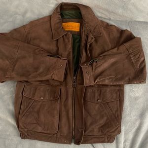 Brown Leather Timberland Jacket men’s L